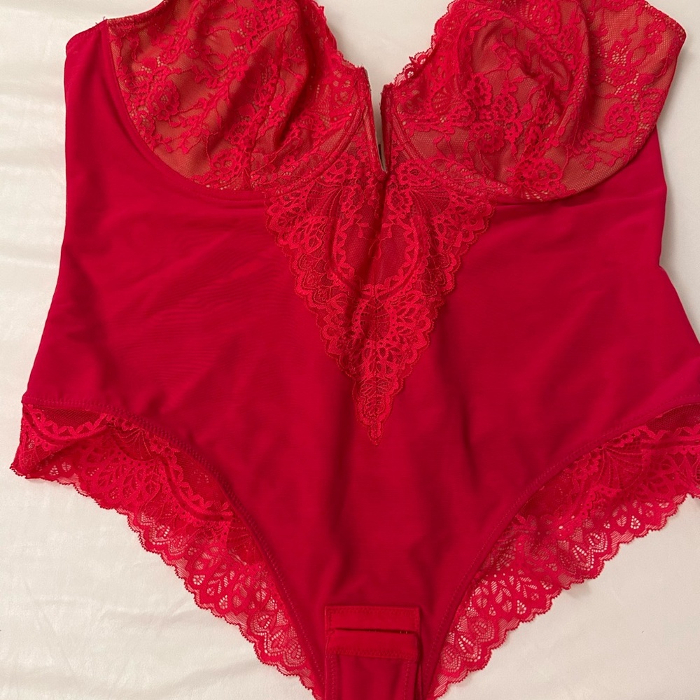 Popilush Bright Pink Bodysuit